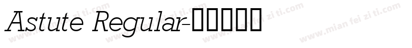 Astute Regular字体转换